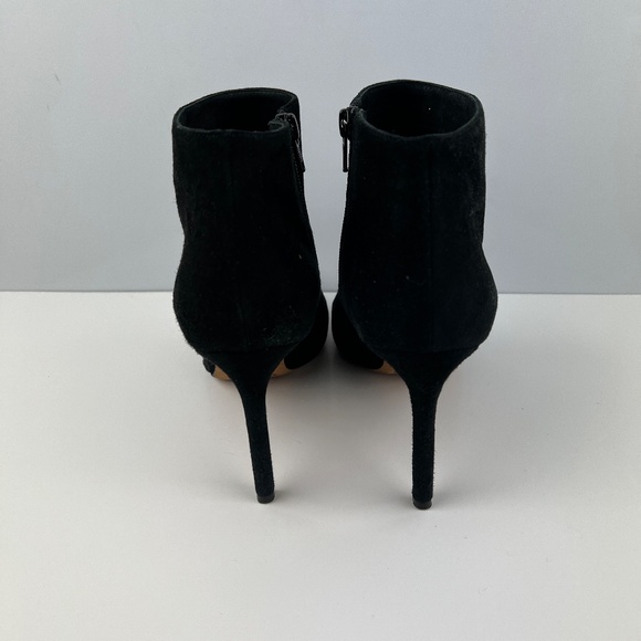 Vince Black Suede Heeled Booties Womens Size 9 - Picture 5 of 7